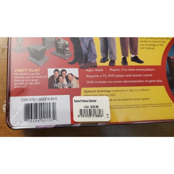 Seinfeld Scene It? The DVD Game Deluxe New factory sealed tin never opened - Picture 4 of 10